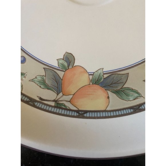 Mikasa Intaglio Garden Harvest Chip Dip Platter 14 1/2” CAC29, No Dip Bowl - Picture 2 of 5